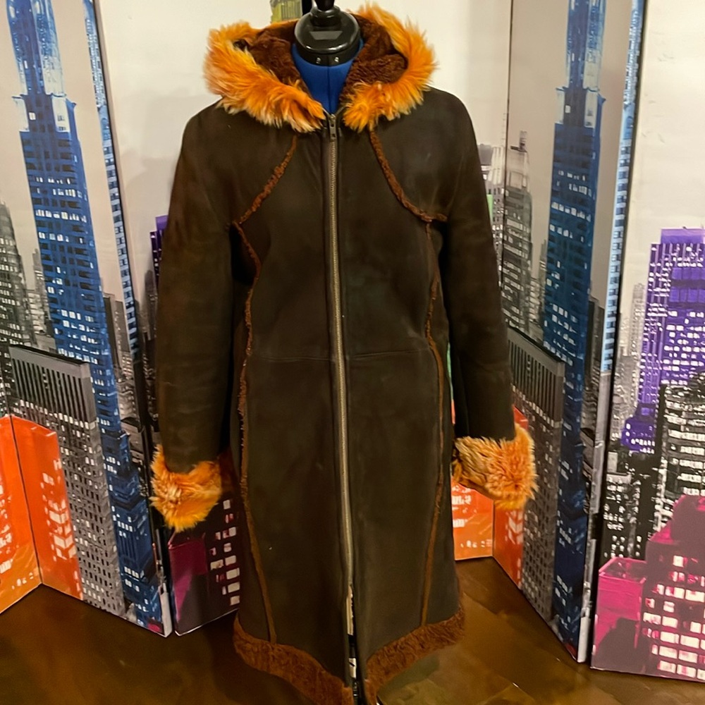 Leather coat